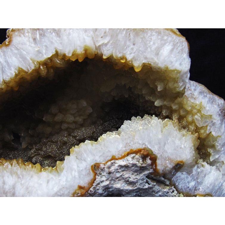 2Kg アゲート ジオード 原石 置物 台座付属 瑪瑙 メノウ 晶洞 一点物