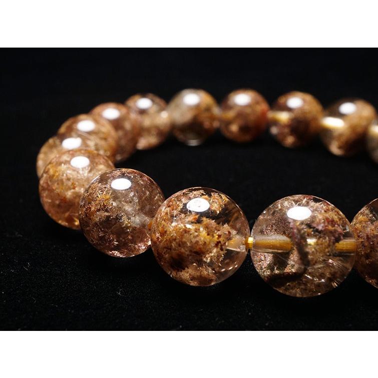 ルチルクォーツ ガーデンクォーツ ブレスレット 10mm 一点物 211-2448