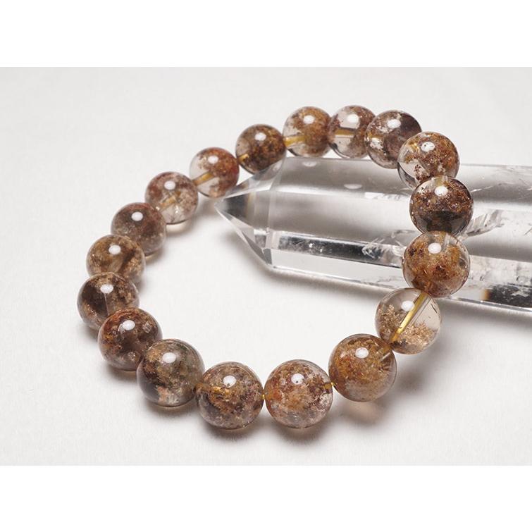 ルチルクォーツ ガーデンクォーツ ブレスレット 10mm 一点物 211-2448