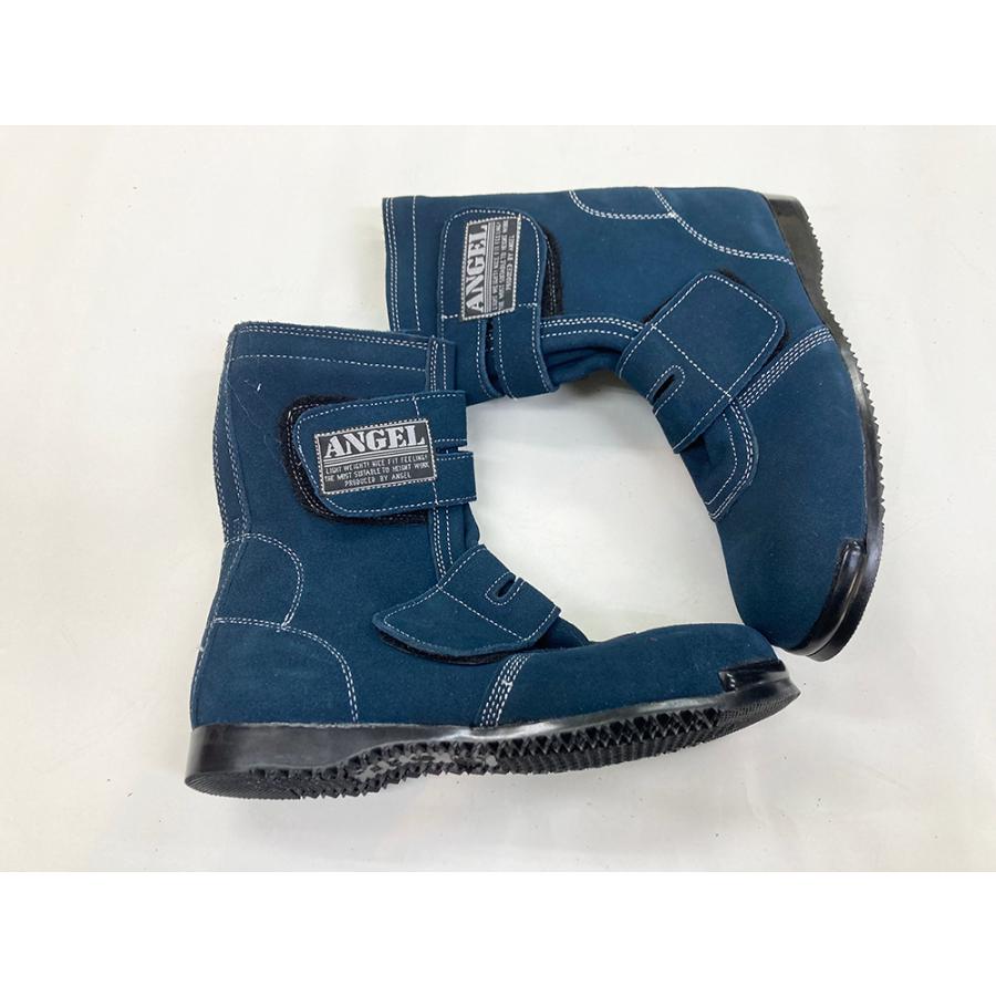JIS】ANGEL エンゼル 溶接用安全靴 B609N ネイビー ベロア マジック