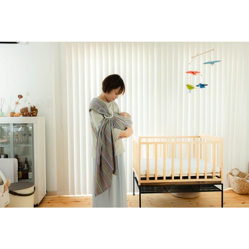 あっきースリング ブライト 肩広タイプ 正規品 彩 新生児 ベビー