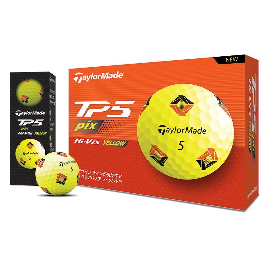 TaylorMade（テーラーメイド） ゴルフ TP5 PIX イエロー ボール