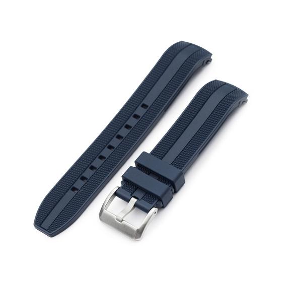 20mm StrapXPro SPX1C 時計ベルト バルカナイズド ラバー ネイビー