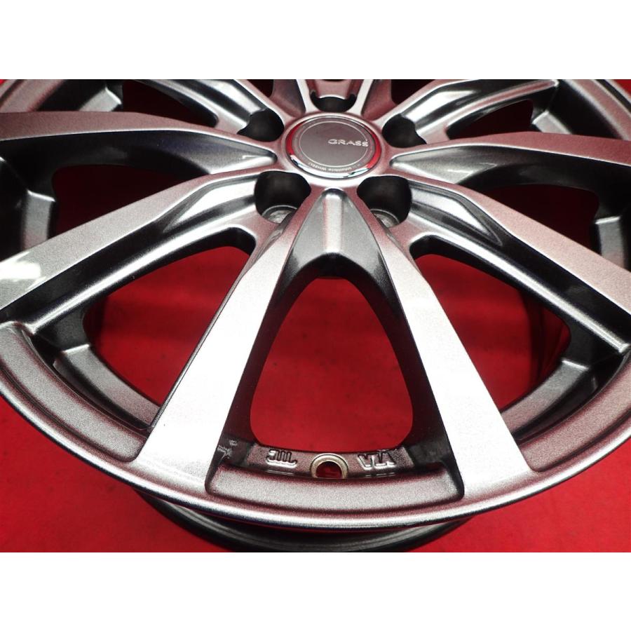 GRASS ZX 中古ホイール 4本 6.5J 16インチ PCD100 5穴 +48 ハブ67