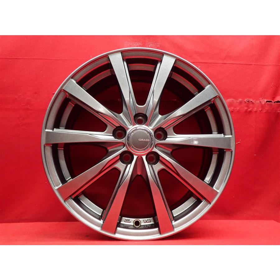 GRASS ZX 中古ホイール 4本 6.5J 16インチ PCD100 5穴 +48 ハブ67