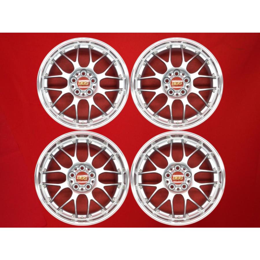 鍛造 軽量 BBS RS-GT RS929 RS930 中古ホイール 4本 8/9J 18インチ
