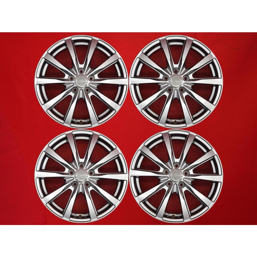 GRASS ZX 中古ホイール 4本 6.5J 16インチ PCD100 5穴 +48 ハブ67