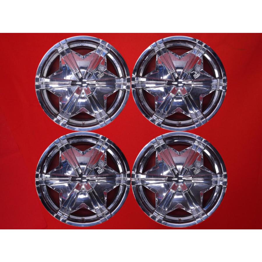 激安 4本セット】ディッシュタイプ メッキ 深リム 社外品 アルミ