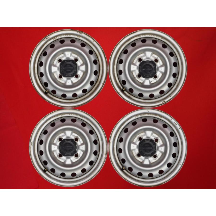 nv200 鉄ホイール 14インチ 4個セット ナット センターキャップ付き