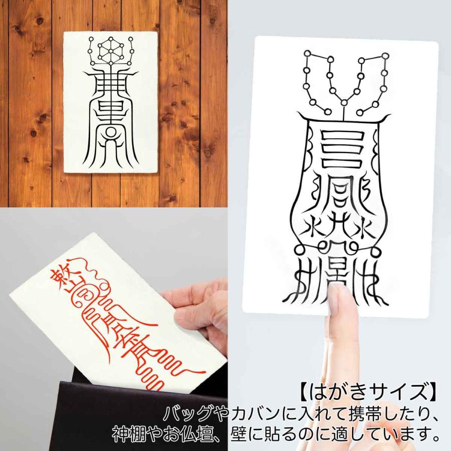 悪霊 怨霊を祓う尊星護符】 死霊の祟りを防ぎ除霊する護符 お守り 陰陽