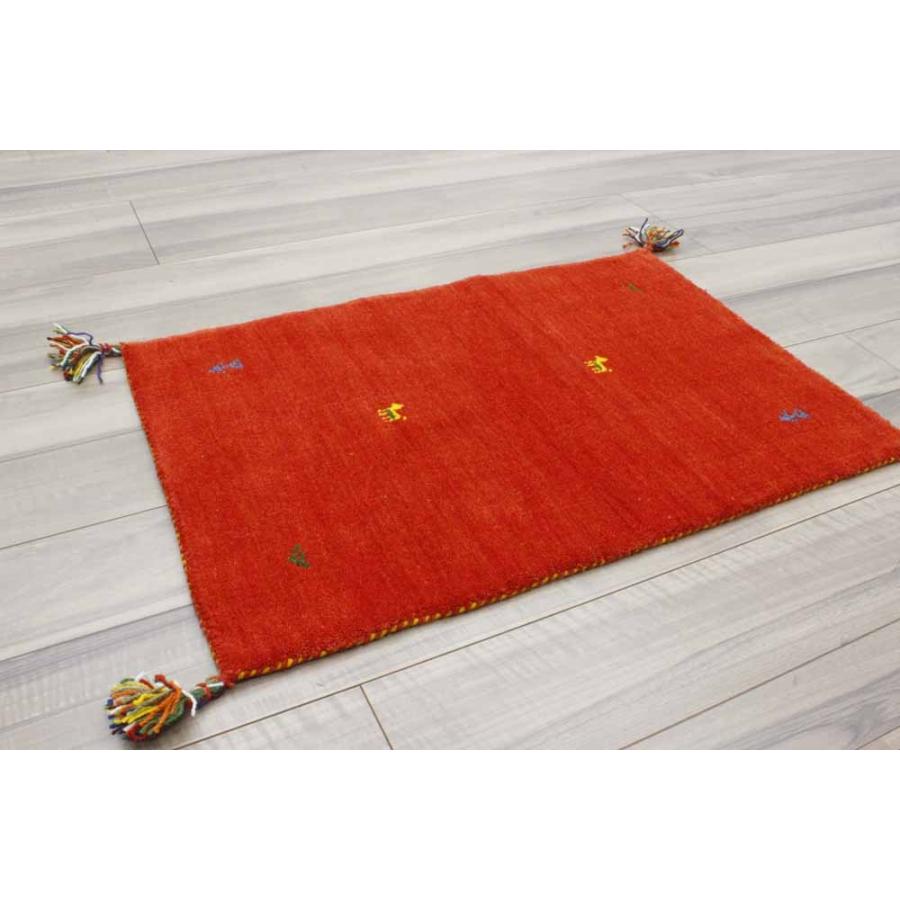 ギャベ ギャッベ ラグ 玄関マット マット 70×120 ウール 絨毯 インド