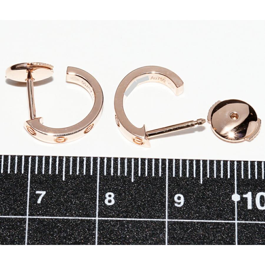 Cartier（カルティエ） ピアス K18PG ミニラブピアス フープピアス