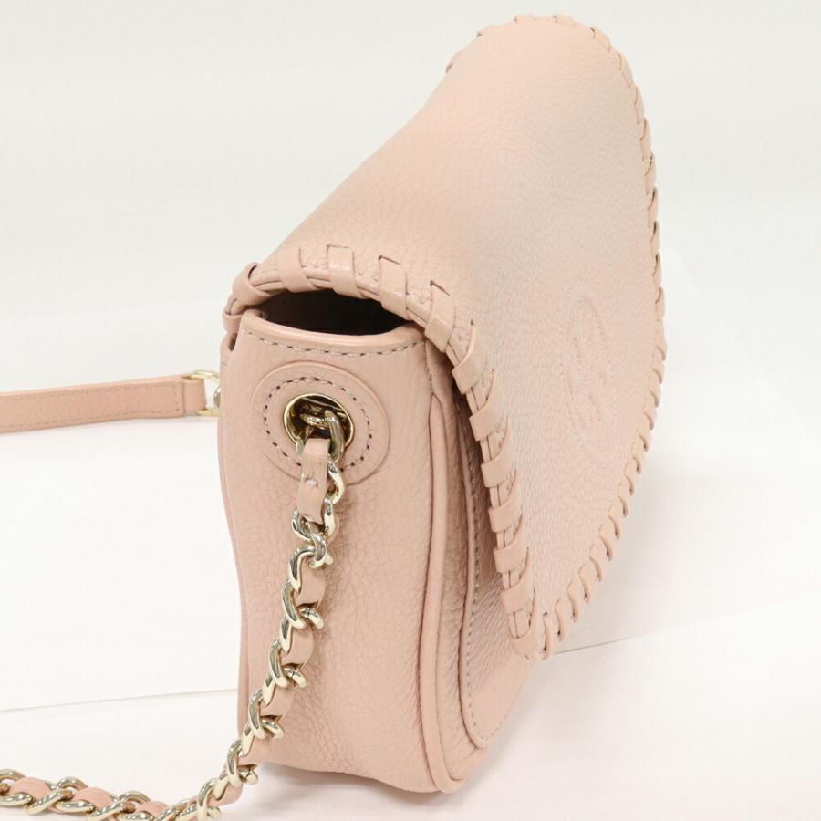 トリーバーチ チェーンショルダーバッグ マリオン カーフ ピンク