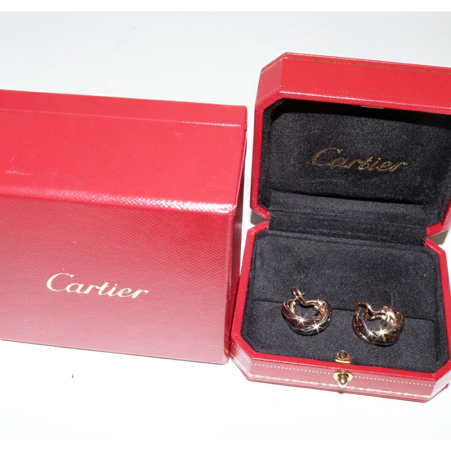 Cartier（カルティエ） ピアス K18YG K18WG K18PG トリニティピアス