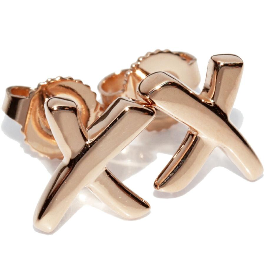 ティファニー ピアス K18PG パロマピカソ グラフィティ xピアス