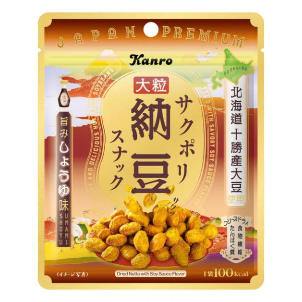 Kanro（カンロ） 21g サクポリ納豆スナック 旨みしょうゆ味 (10×4)40入