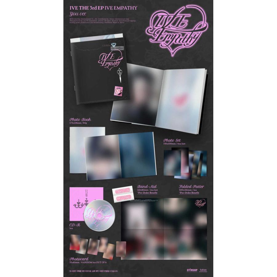 25/2/4 韓国発売】【3種セット】IVE アイヴ IVE EMPATHY 3集 ミニ 韓国