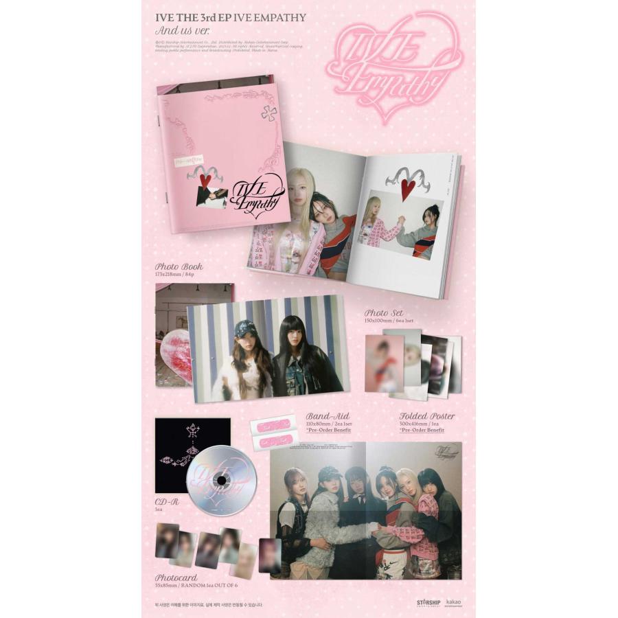25/2/4 韓国発売】【3種セット】IVE アイヴ IVE EMPATHY 3集 ミニ 韓国