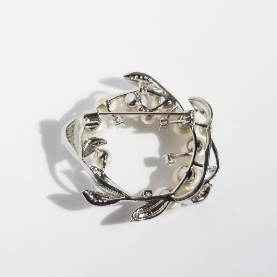 パール ブローチ 本真珠【淡水真珠 専門店】入学式 卒業式 入園式