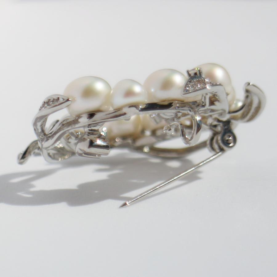 パール ブローチ 本真珠【淡水真珠 専門店】入学式 卒業式 入園式