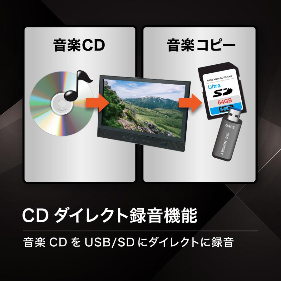 BLUEWIDE 14インチ ポータブルブルーレイプレーヤー フルセグ ワンセグ