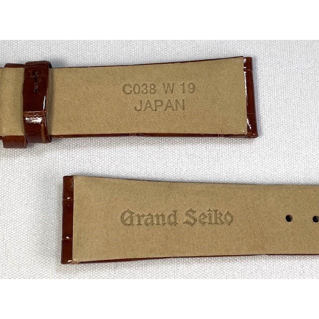 Grand Seiko C03802229 SEIKO グランドセイコー 19mm 純正革ベルト