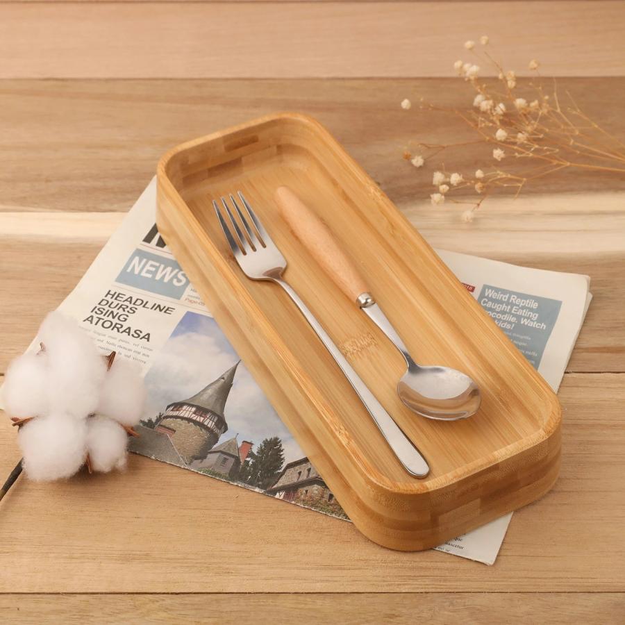 カトラリーケース 箸スプーン収納 レビュー特典 収納ケース 竹製