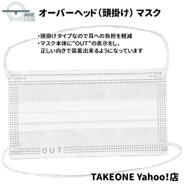 エブノ 使い捨てマスク 不織布マスク 3層構造 頭かけ 『10箱』 1箱50枚