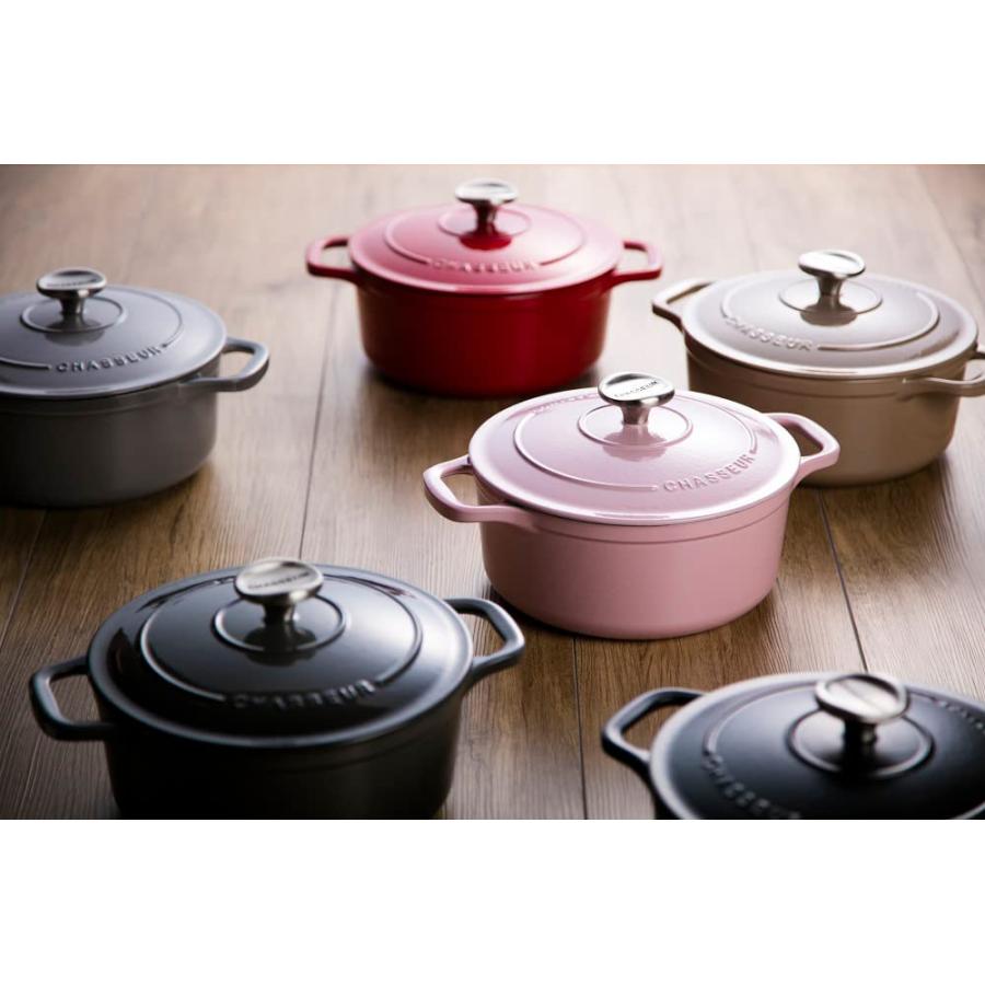 CHASSEUR サブライム ラウンドキャセロール 24cm マロングラッセ
