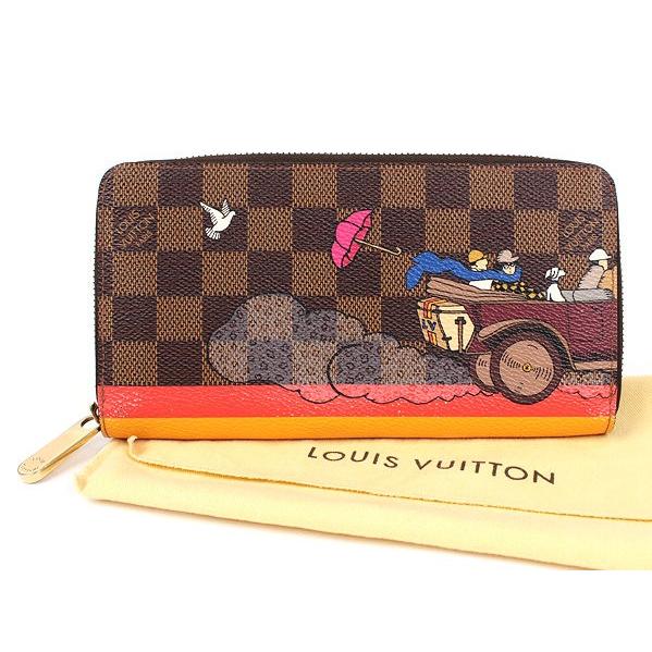 ジッピー・ウォレット ルイヴィトン ジッピーウォレット 長財布 ダミエ
