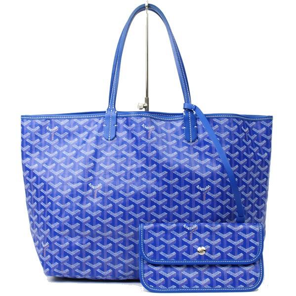 GOYARD（ゴヤール） サンルイ・PM トートバッグ ブルー 青 PVC レザー