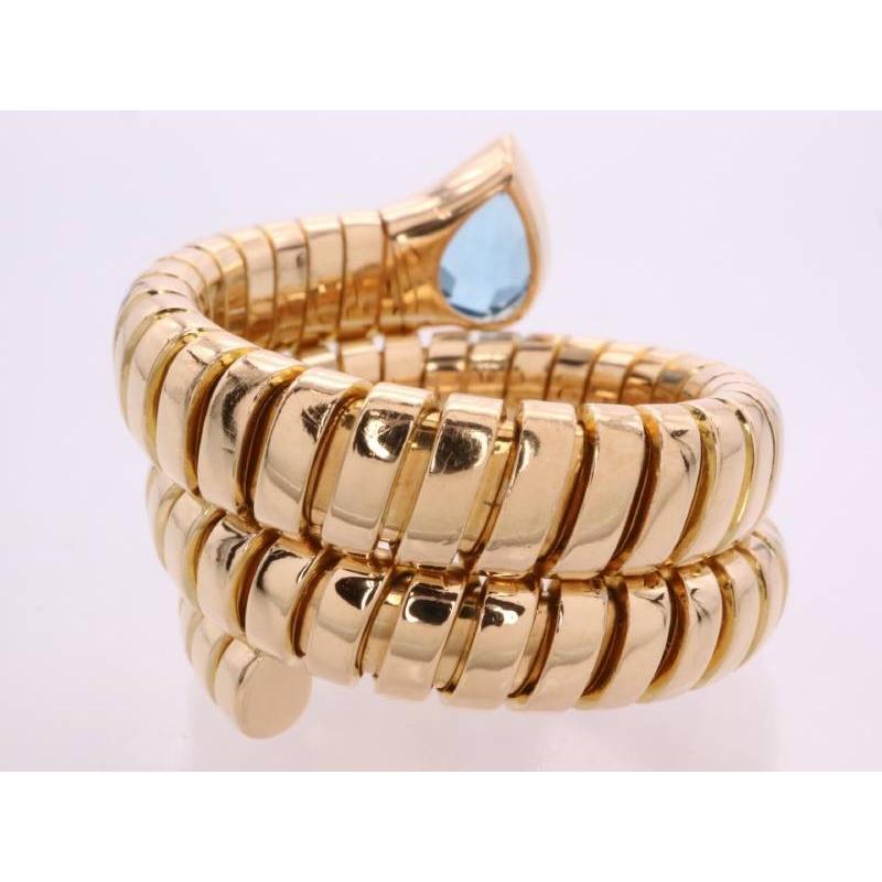 BVLGARI（ブルガリ） 美品 トゥボガス ブルートパーズ 1P スネーク