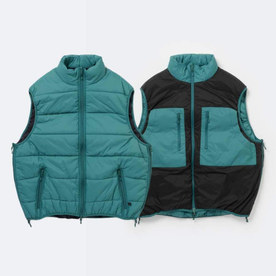 ダイワピア39 TECH REVERSIBLE CLIMBERS PUFF VEST #EMERALD GREEN×BK