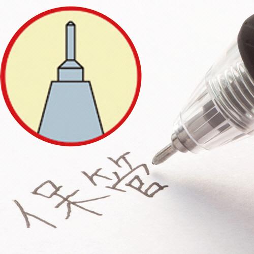 大塚商会 TANOSEE ノック式ゲルインクボールペン ニードルタイプ 0