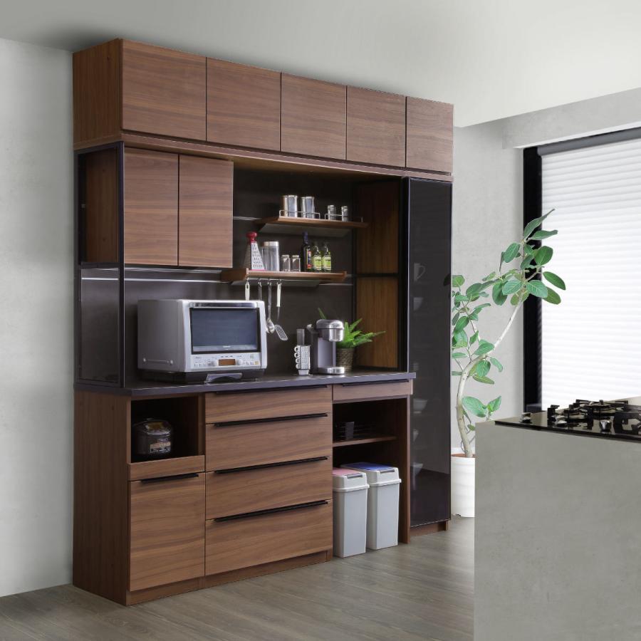 シギヤマ家具工業 キッチンカウンター テーブル 収納 食器棚 木製 幅