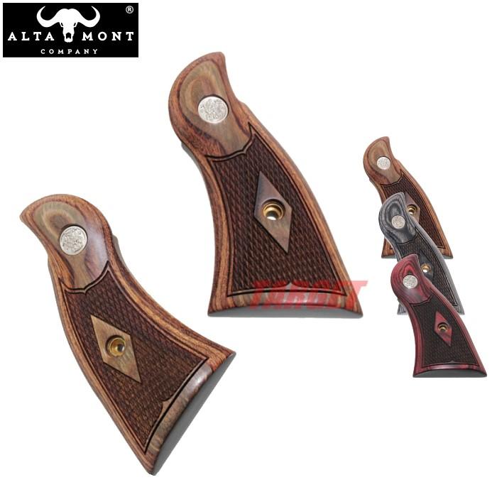 ☆アルタモント S&W Kフレーム スクエアバット用 木製グリップ