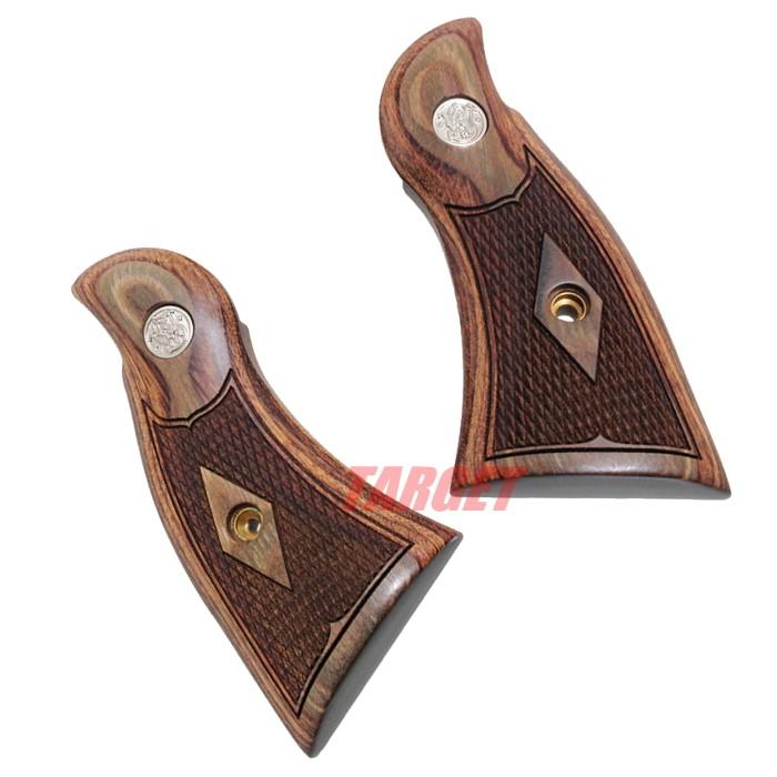 ☆アルタモント S&W Kフレーム スクエアバット用 木製グリップ