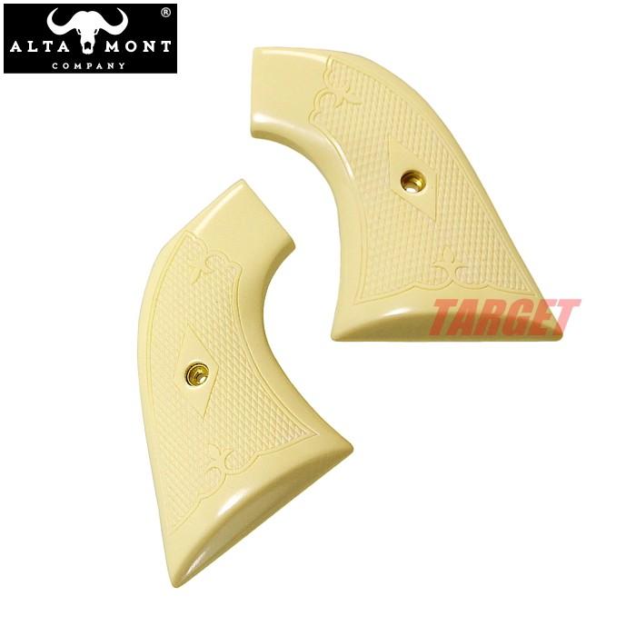 アルタモント COLT SAA アイボリー調グリップ チェッカー (ALTAMONT