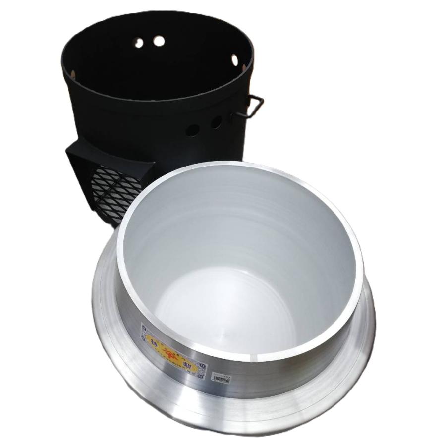 国産品 特製 極厚特大かまど NK-650 (羽釜60cm付き) 本体厚み3mm (大