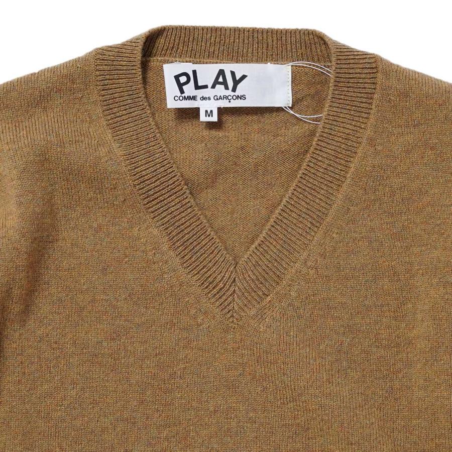 COMME des GARCONS（コムデギャルソン） PLAY ニット ウール Vネック
