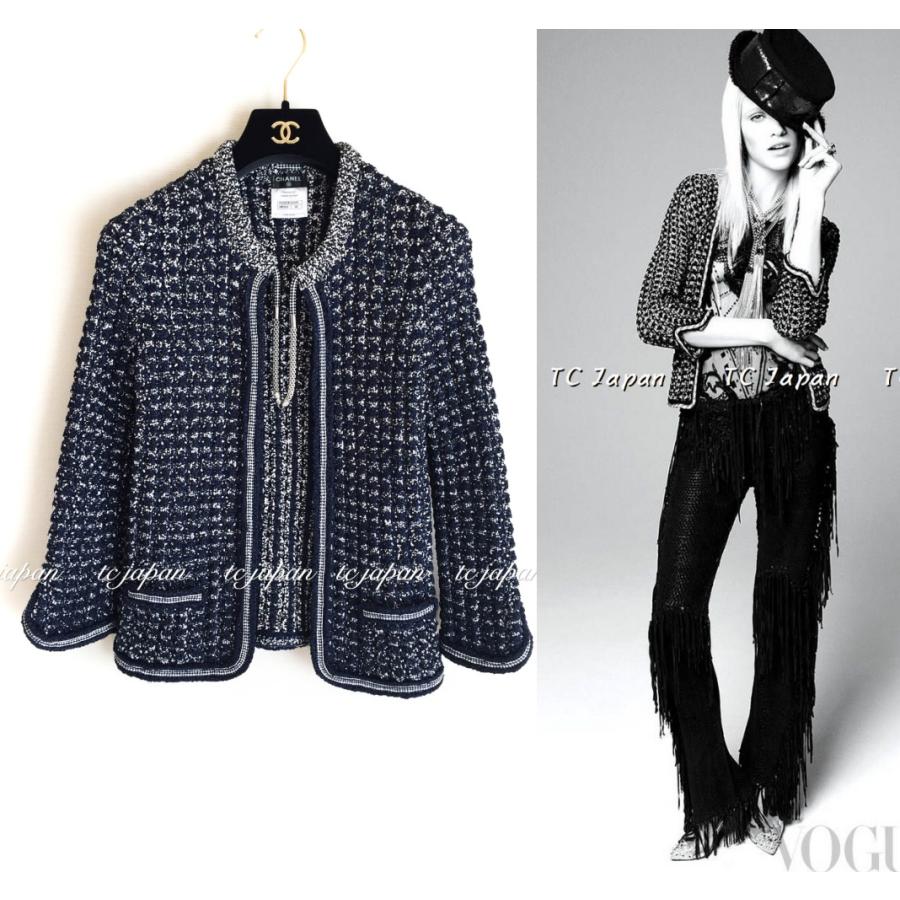 CHANEL（シャネル） カーディガン 新品同様 ネイビー・ブルー