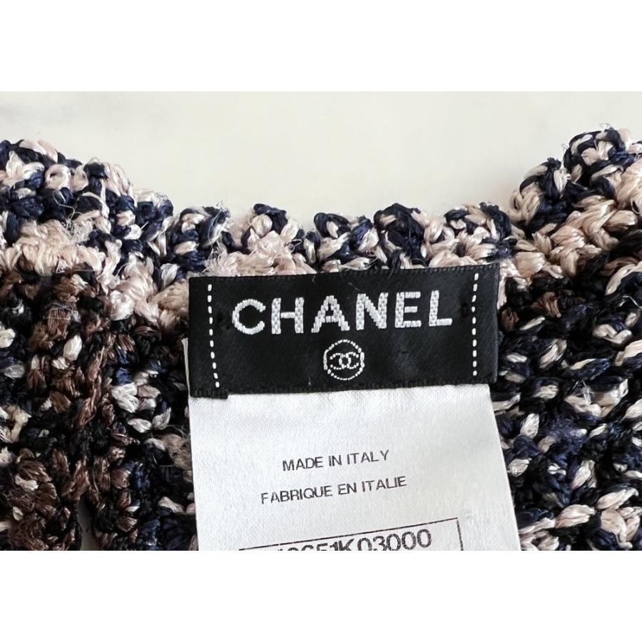 CHANEL（シャネル） ワンピース 女優着 ネイビー 紺 CCロゴ刺繍