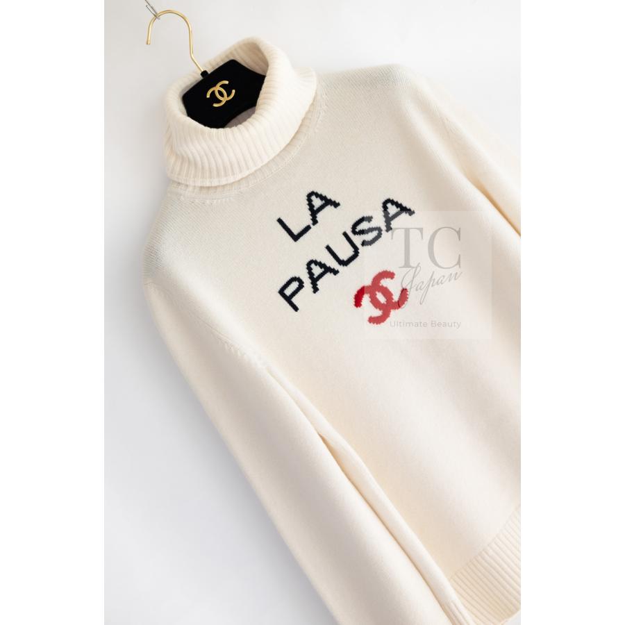 CHANEL（シャネル） セーター アイボリー ホワイト ラ パウザ CC ロゴ