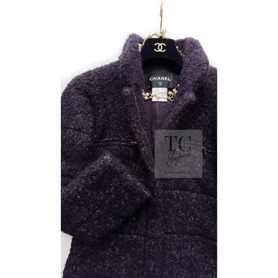 CHANEL（シャネル） コート ボルドーワイン ダークパープル アルパカ