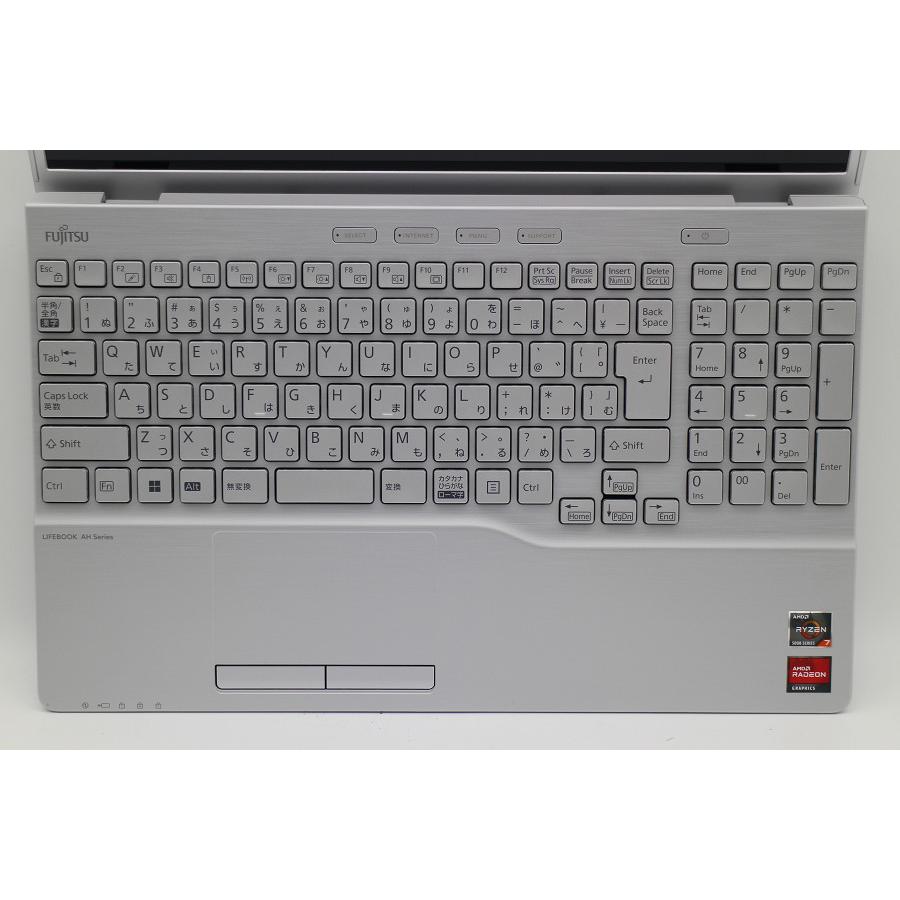 ノートパソコン 富士通 LIFEBOOK AH50/G2 Ryzen 7 5700U 1.8GHz/8GB