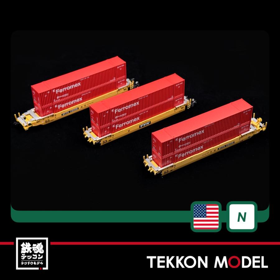 カトー（KATO） Nゲージ KATO USA 106-6188 MAXI-IV TTX 旧ロゴ 3両