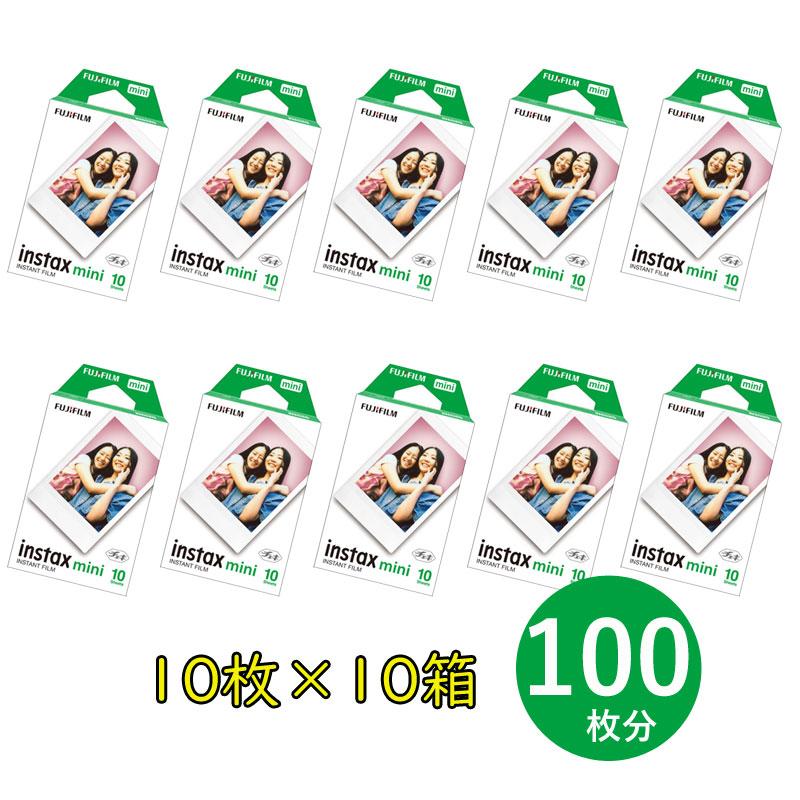チェキ フジフィルム チェキフィルム 100枚分（10枚×10箱） instax