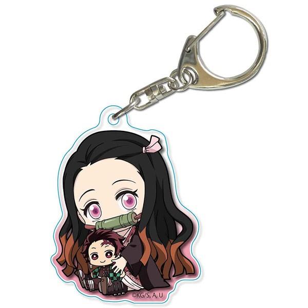 鬼滅の刃 ぎゅぎゅっとアクリルキーホルダー 竈門 禰豆子 きめつのやい