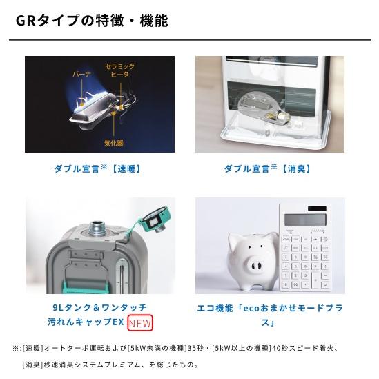 ダイニチ（Dainichi） 【2022モデル】FW-4722GR-W 石油ファンヒーター