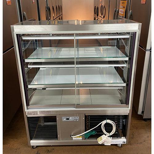 業界最長1年保証】対面冷蔵ショーケース 3段 両面引き戸 大穂製作所